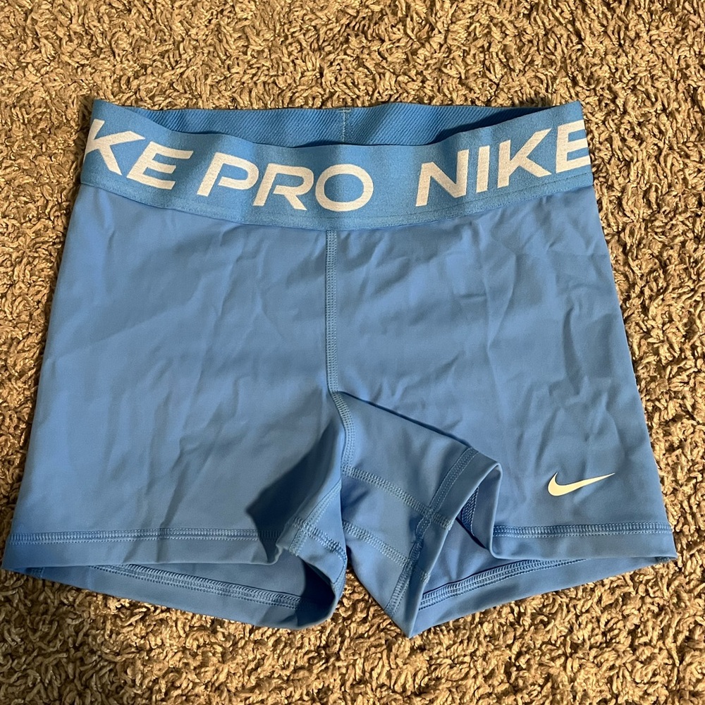 Nike Blue Athletic Shorts Moisture-Wicking Performance